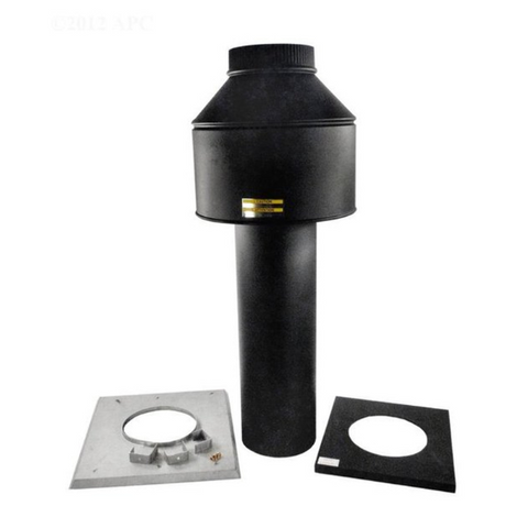 9" Outdoor High Wind Top for Rheem/Raypak 399,000 BTU Heater | 009837