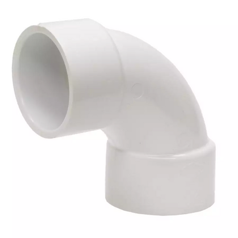 1.5" Schedule 40 PVC 90° Sweep Elbow - Slip x Slip