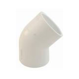 417-015: 1.5" Slip SCH40 PVC 45 Degree Elbow