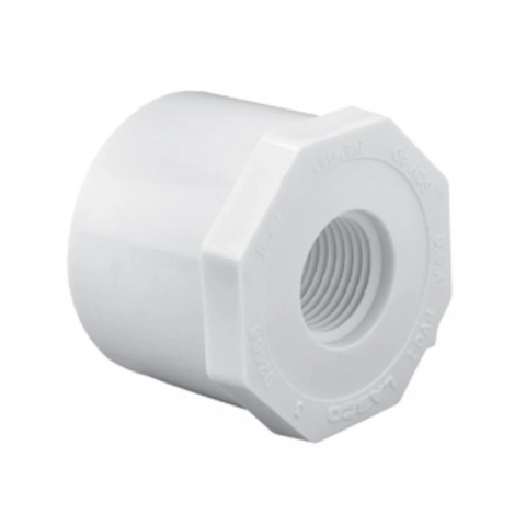 1.5" x .5" White SP x FPT SCH40 Reducer Bushing