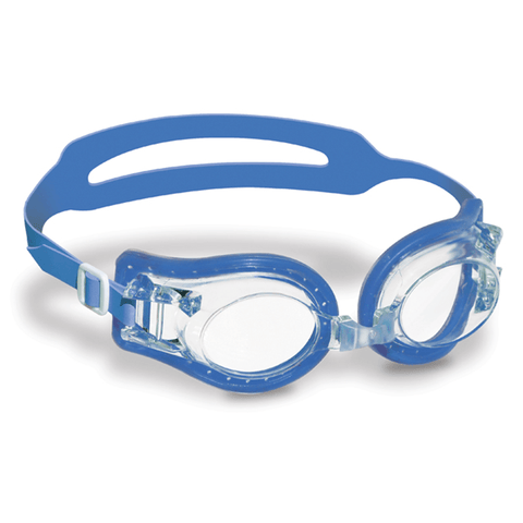 Swimline Youth Caribe Blue Swimming Goggles (With Carrying Case, Ages 10+)
