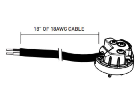 Spa Electrics EMRX Retro Cable With Plug Top EMP18AWG – 1.5-Foot 18 AWG Cable