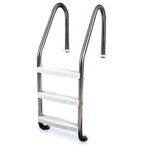 NORRAIL 3-Tread Marine Grade Stainless Steel Ladder – Grey Treads