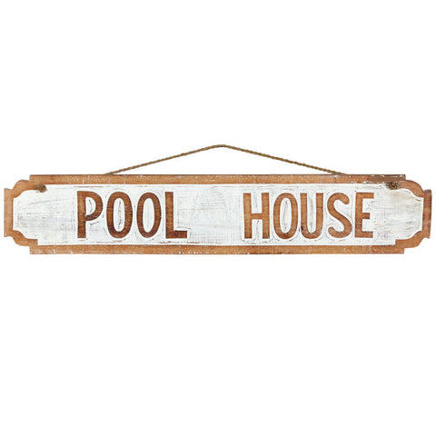 Pool House Decorative Outdoor Sign