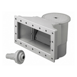 PS002: Gray Wide Mouth Above Ground Skimmer with Wall Support
