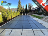 16x32 Yard Guard Safety Cover | Block Mesh 99 | Tan | 5 x 5 Grid - Open Box