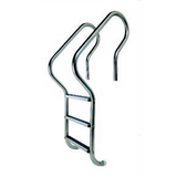 NORRAIL 3-Tread Gold Camelback Series Ladder - White Treads | SS-GLLT-3