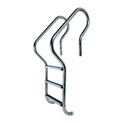 NORRAIL 3-Tread Gold Camelback  Series Ladder - White Treads