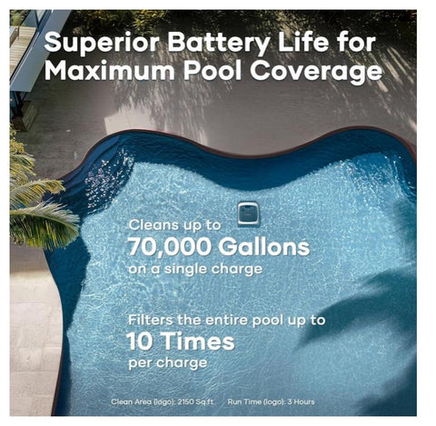 Aiper Scuba N1 Max Cordless Robotic Pool Cleaner – Up to 2,150 sq. ft